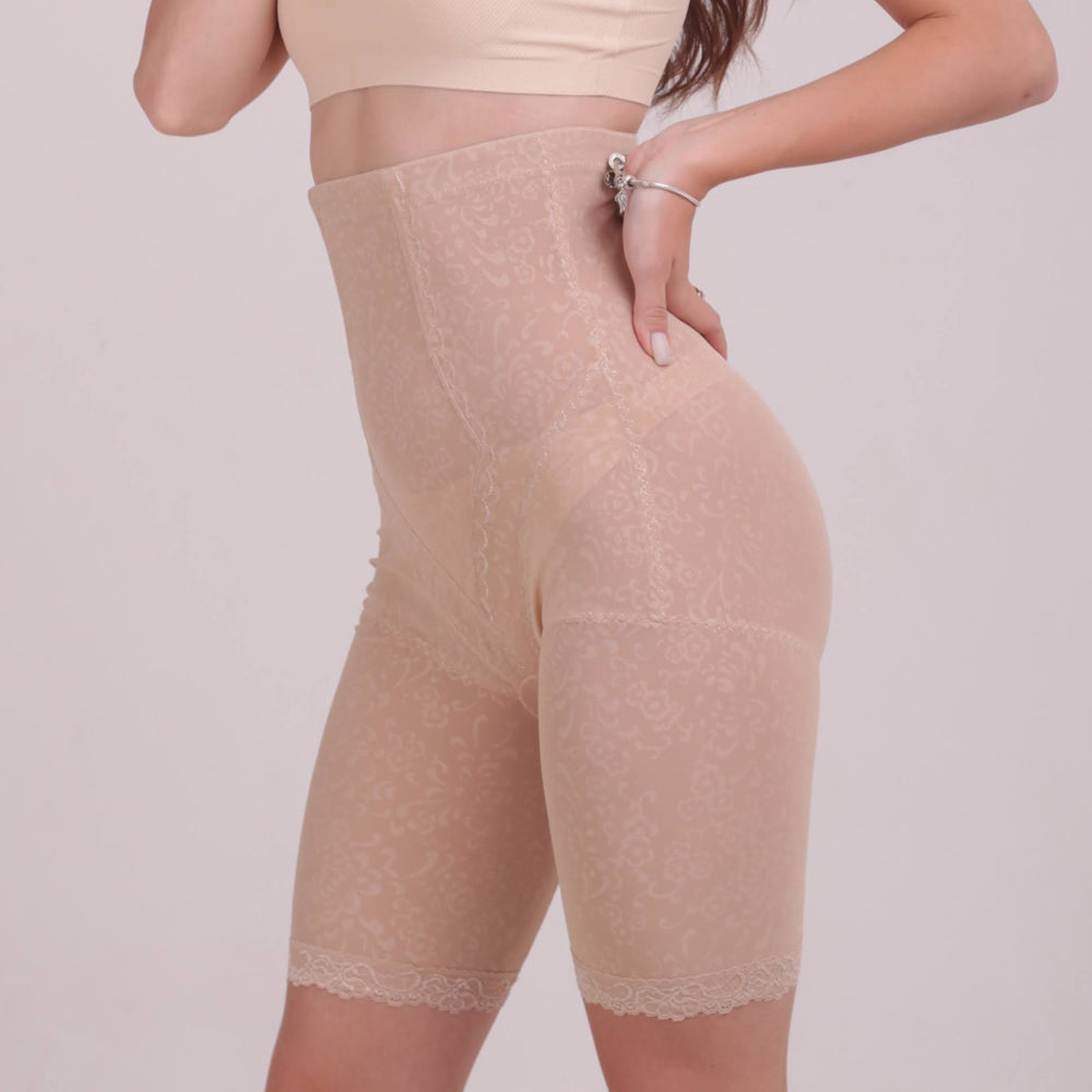 Hohe formende Spitzen-Panty mit Shaping-Effekt (2131) Schwarz