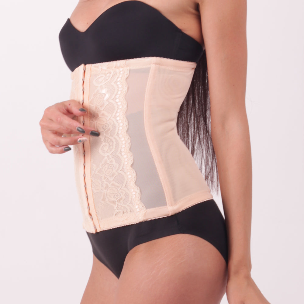 Spitzen-Korsettgürtel mit Luftzirkulation – figurformend & atmungsaktiv (5109) Schwarz