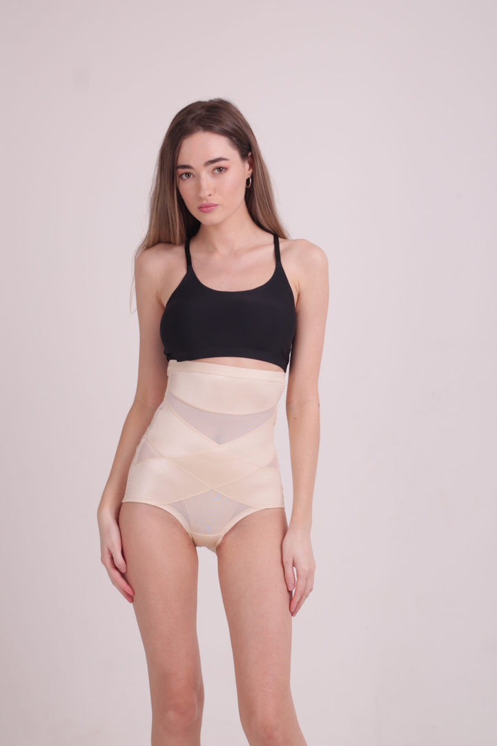 Formende Slip mit starker Taillen-Kompression (2122) Beige