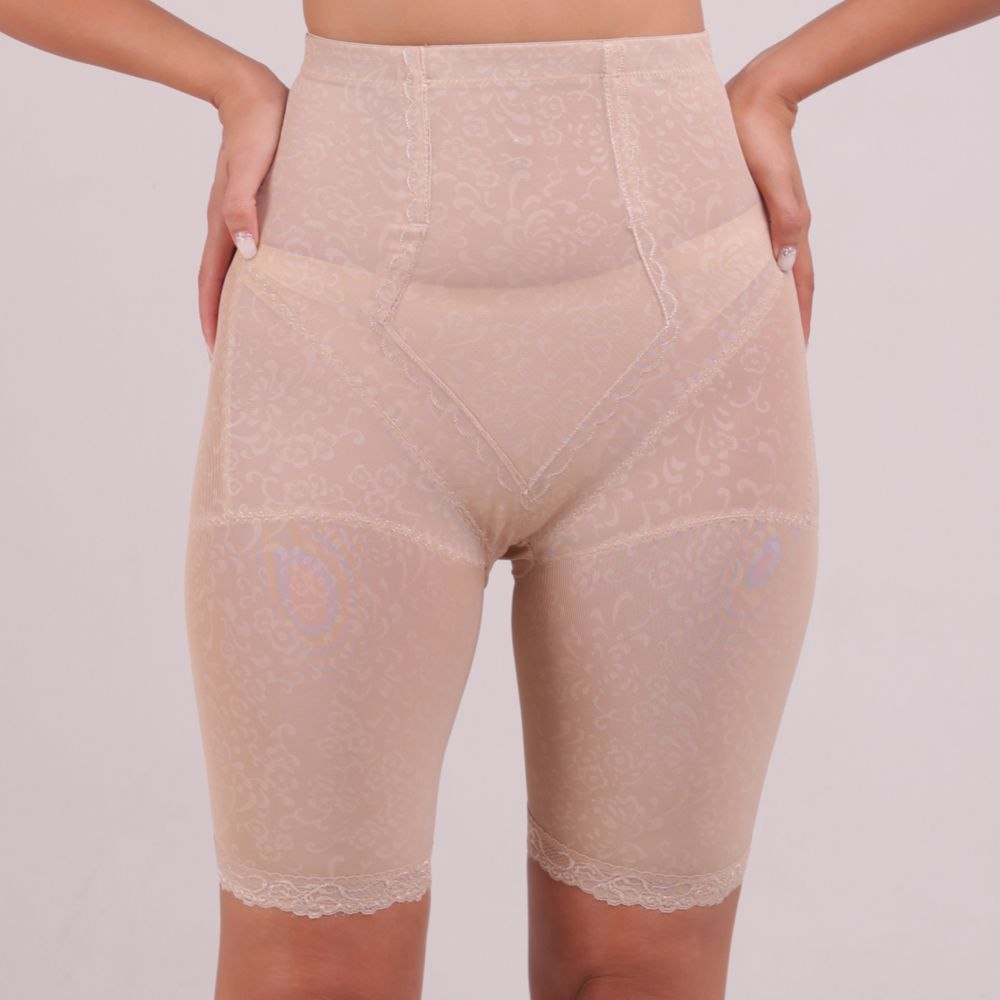 Hohe formende Spitzen-Panty mit Shaping-Effekt (2131) Beige