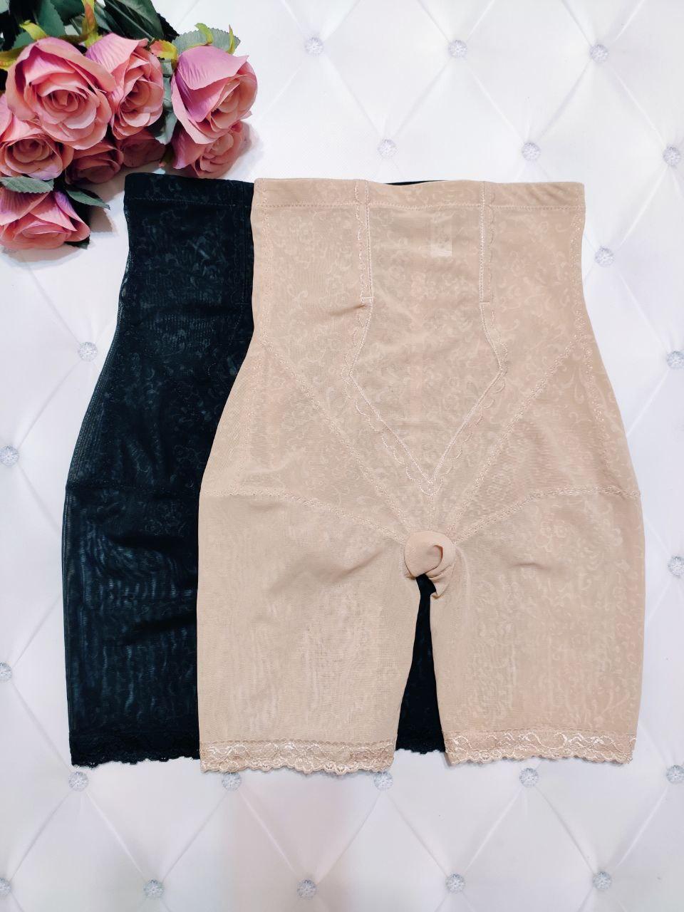 Hohe formende Spitzen-Panty mit Shaping-Effekt (2131) Schwarz