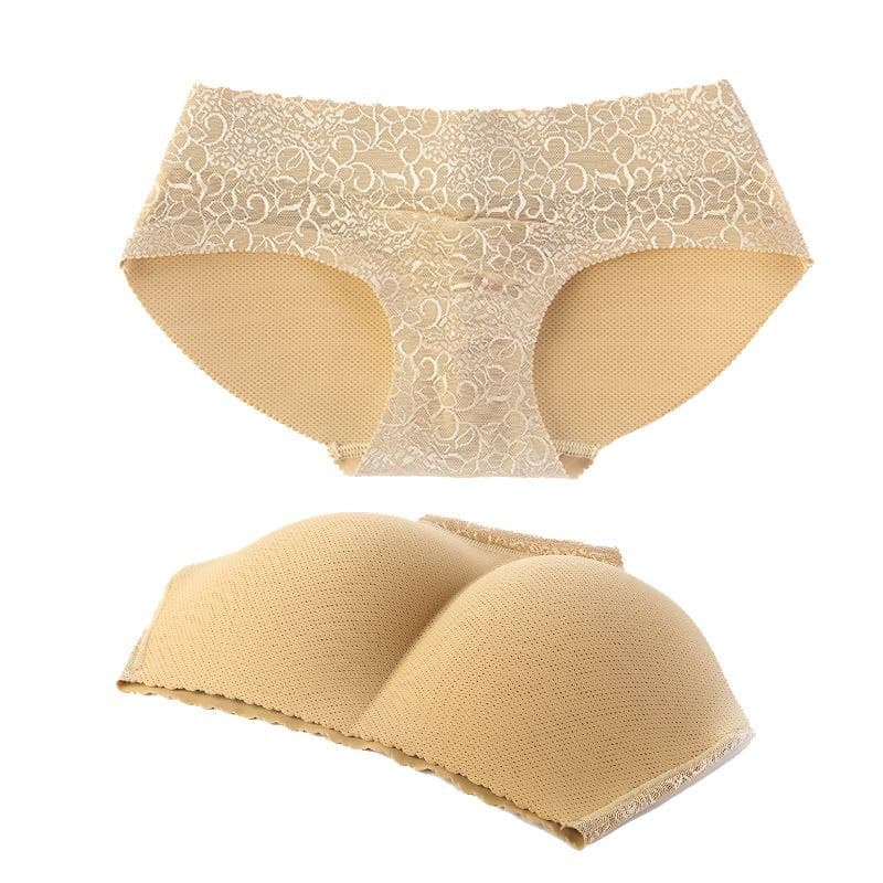 Push-Up Slips mit Perforation und zartem Muster (3116) Schwarz