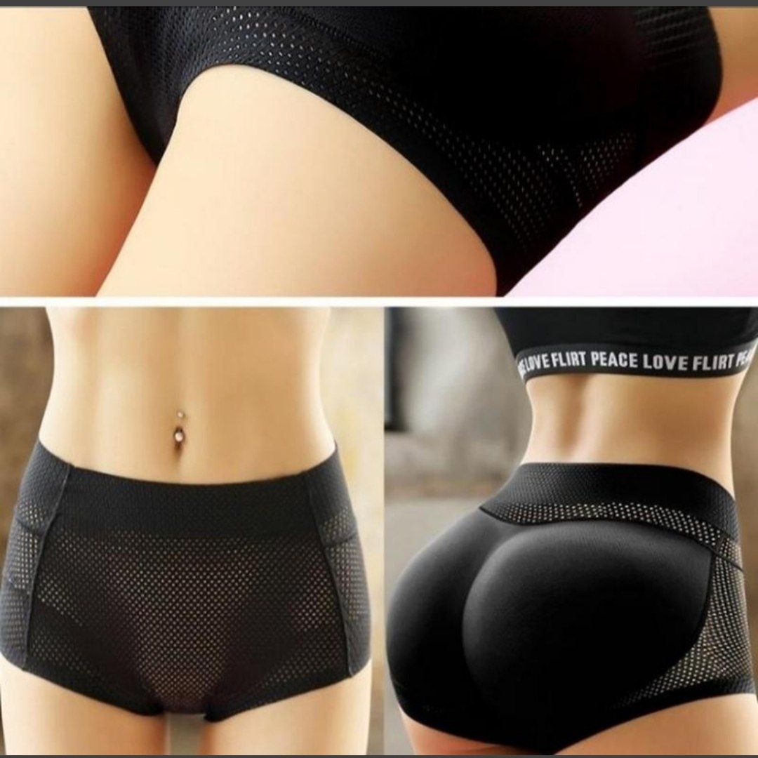 Push-up Slip mit Perforation, nahtlos (3106) Schwarz