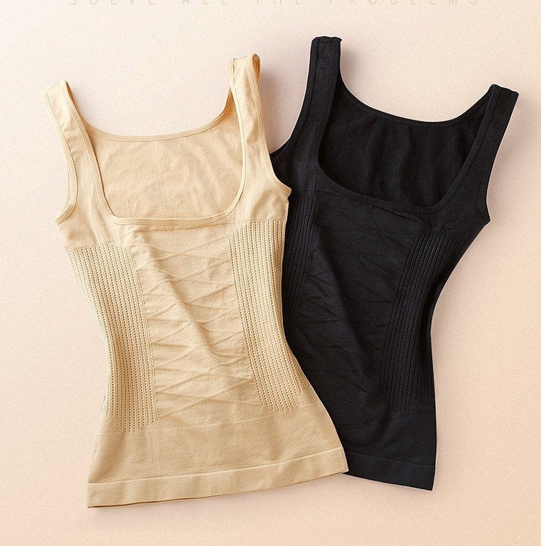 Formendes Halbkorsett – Kompressions-Tanktop (5124) Schwarz