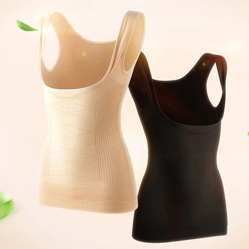 Formendes Halbkorsett – Kompressions-Tanktop (5124) Schwarz