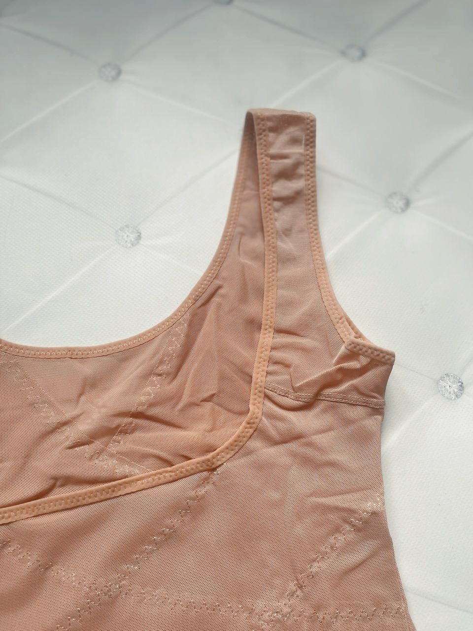 Damen Shaping-Tanktop – Dünne Halb-Korsage unter der Brust (5123) Beige