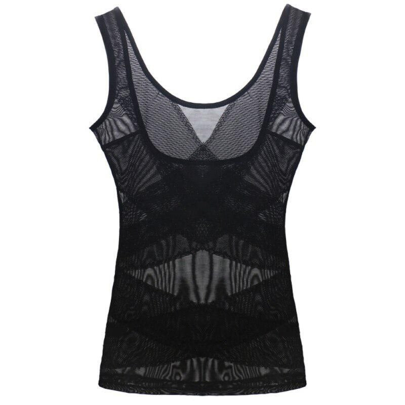 Damen Shaping-Tanktop – Dünne Halb-Korsage unter der Brust (5123) Schwarz