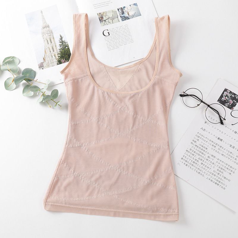 Damen Shaping-Tanktop – Dünne Halb-Korsage unter der Brust (5123) Schwarz